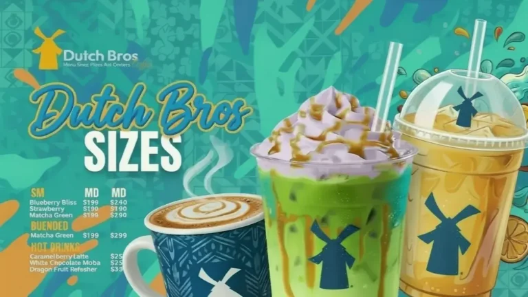 dutch bros sizes